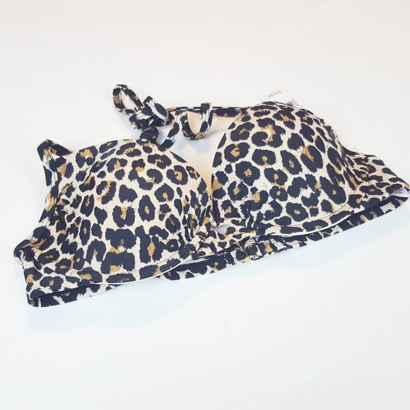 Xhilaration Cheetah Bikini Top Size    NWT   Small - Picture 2 of 8